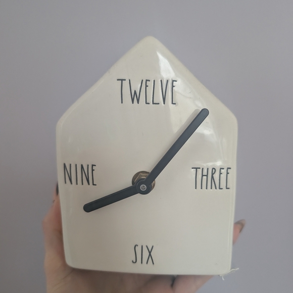 Rae Dunn Cream Clock - Picture 1 of 6